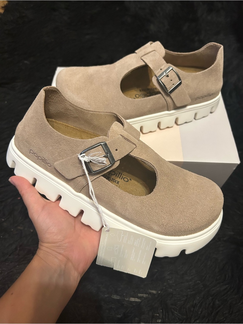 PAPILLIO by BIRKENSTOCK Mary Jane leather platform shoes sneakers women’s eur 39